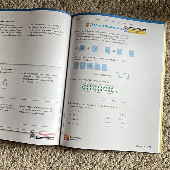 Go Math! 4th Grade, Volume 1 - Picture 11 of 11